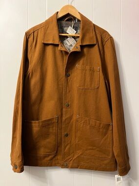 NWT Pendleton Taos Chore Jacket Whiskey Tan Barn Blanket Aztec Cotton Canvas New